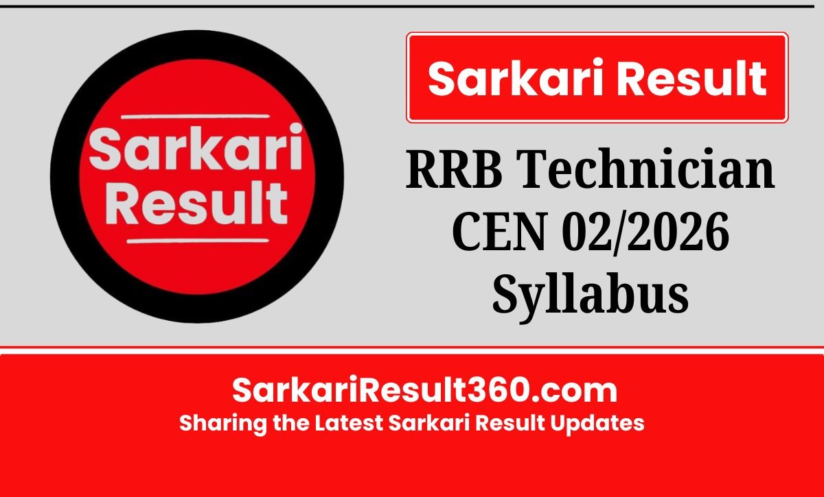 RRB Technician Syllabus 2026 & Exam Pattern for the Grade 1 & Grade 3 Posts are Detailed on this page for the aspirants