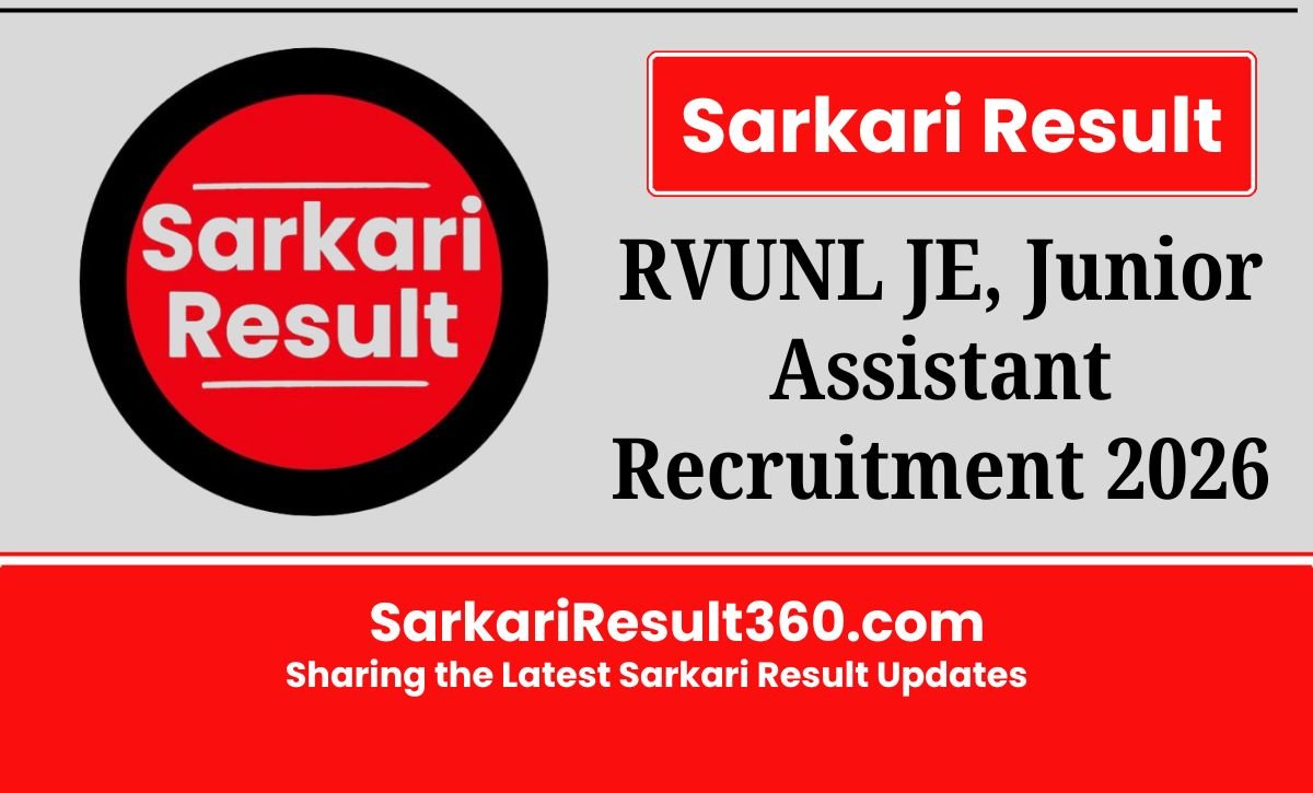 RRVUNL JE, Junior Assistant Recruitment 2026: Check Details and Apply Online Starts for 2005 Vacancies on August 05 @ energy.rajasthan.gov.in