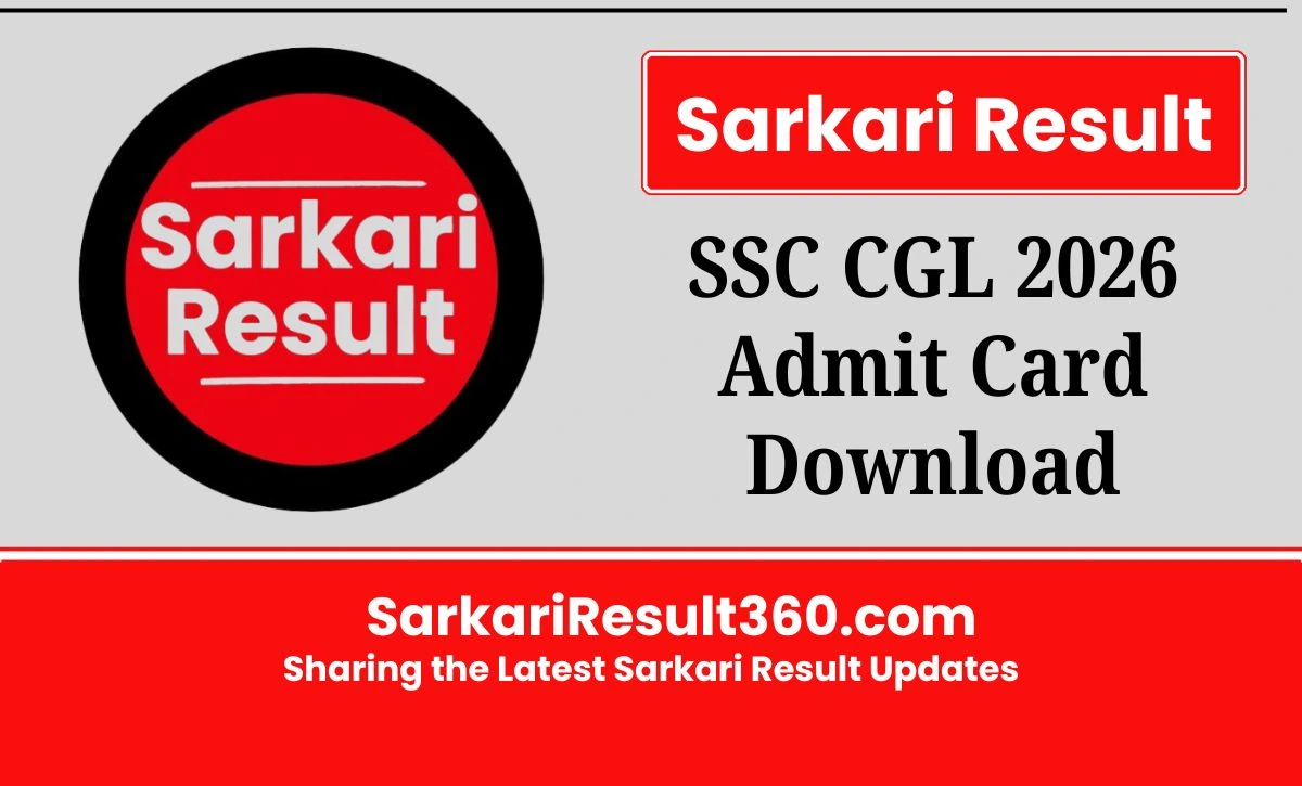 SSC CGL Tier 1 Admit Card 2026 is released. Hence, the aspirants can follow the steps below and also the direct link to download it.