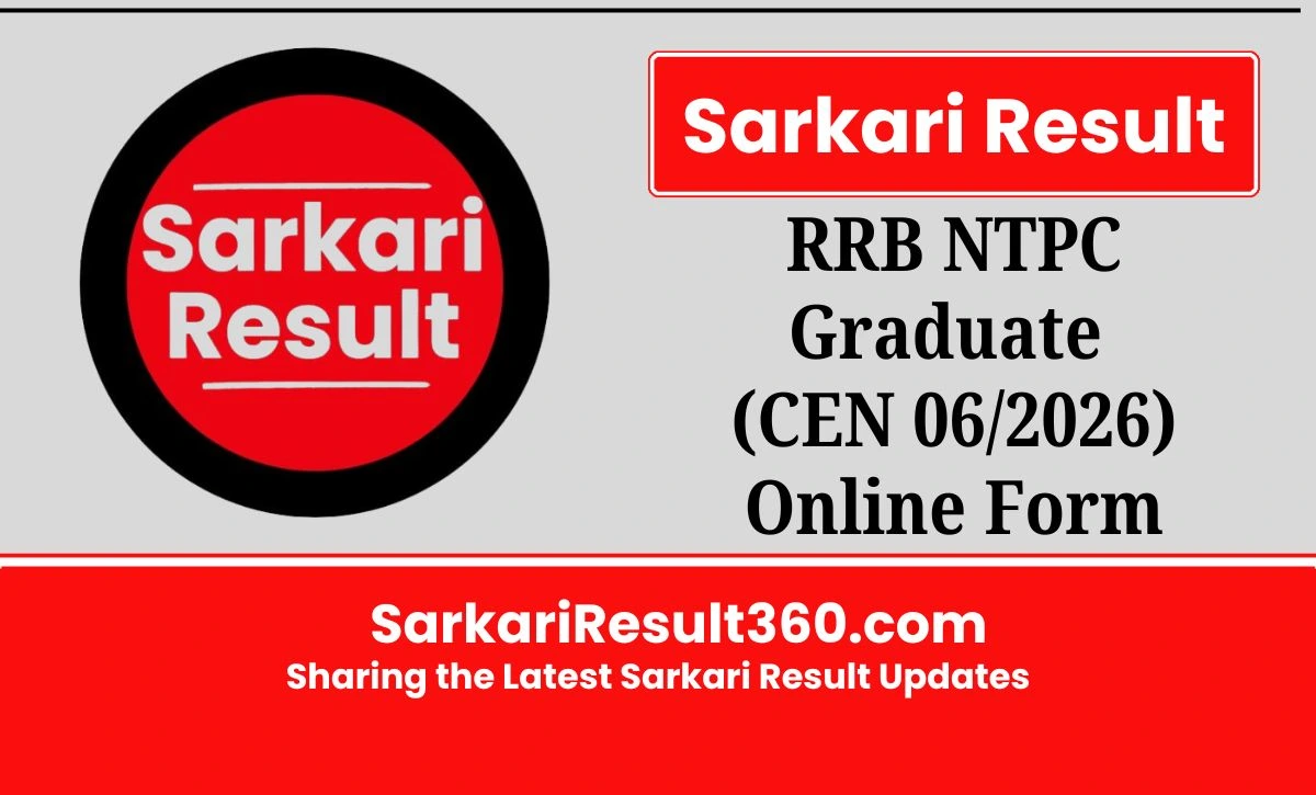 RRB NTPC Graduate Recruitment 2026 Notification, Eligibility, Vacancy & Online Application Link for Graduate Level Posts is shared here.