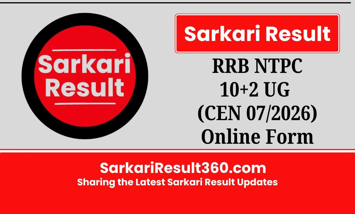 RRB NTPC 10+2 UG Recruitment 2026 Notification, Eligibility, Vacancy & Apply Online Link is shared on this page for the aspirants.